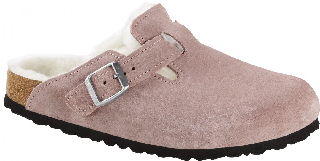birkenstock boston with fur