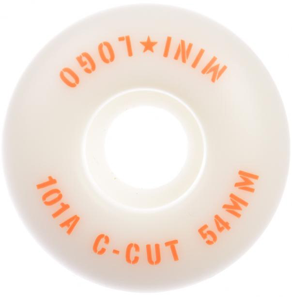 Mini Logo C-Cut 2 101a Skateboard Wheels Pack of 4 White 