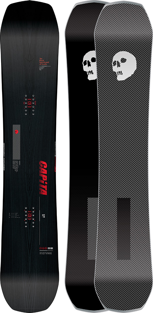all black snowboard