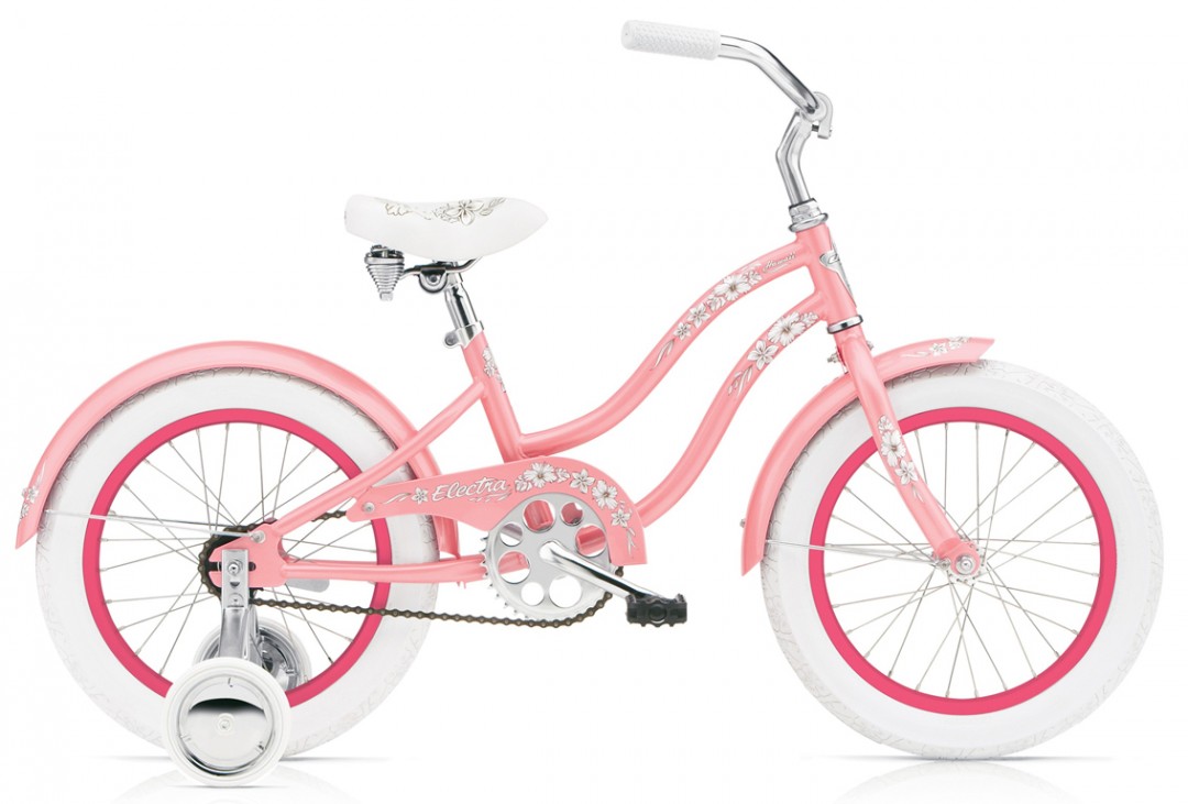 pink townie bike