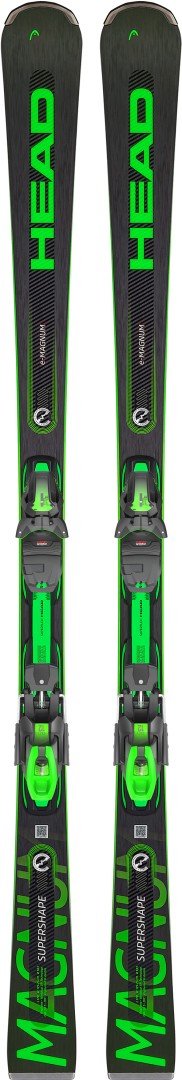 Head Herren Schwarz Supershape E-Magnum Sw Sf 2027 Inkl. Prd 12 Gw Matte Black/Flash Green - Größe 170 - Image 1