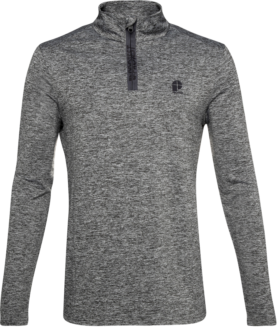 grey zip fleece