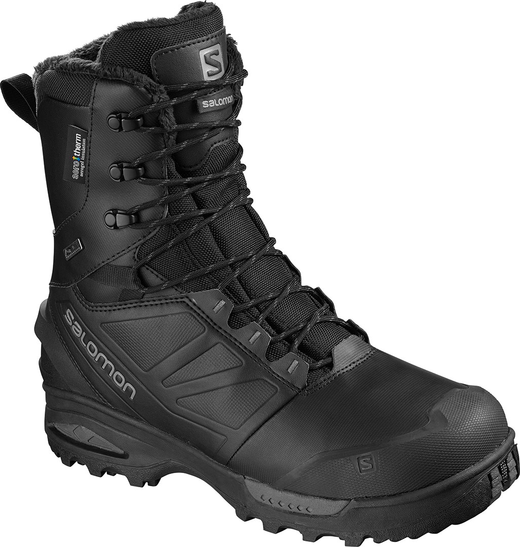 Salomon women's toundra pro cswp winter boots in superlight leather and aerogel insulation on sale