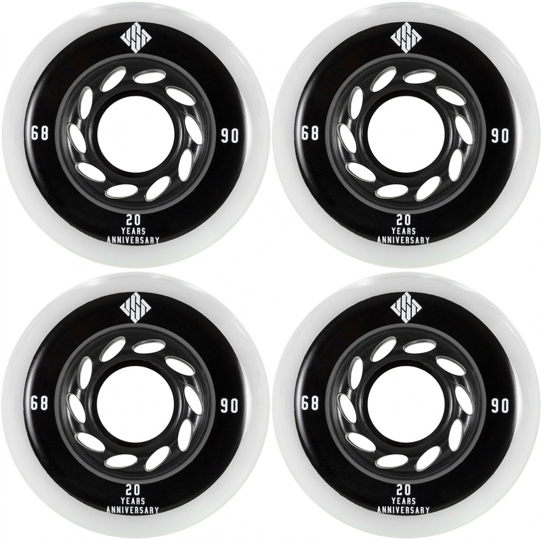 Usd Weiß Team 68Mm/90A 4Er Pack Rollenset 2026 Größe 4