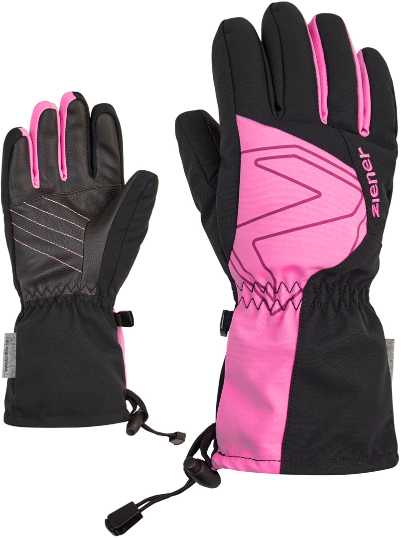 Warehouse pink Ziener | Glove JUNIOR AS AW One LAVAL black/fuchsia