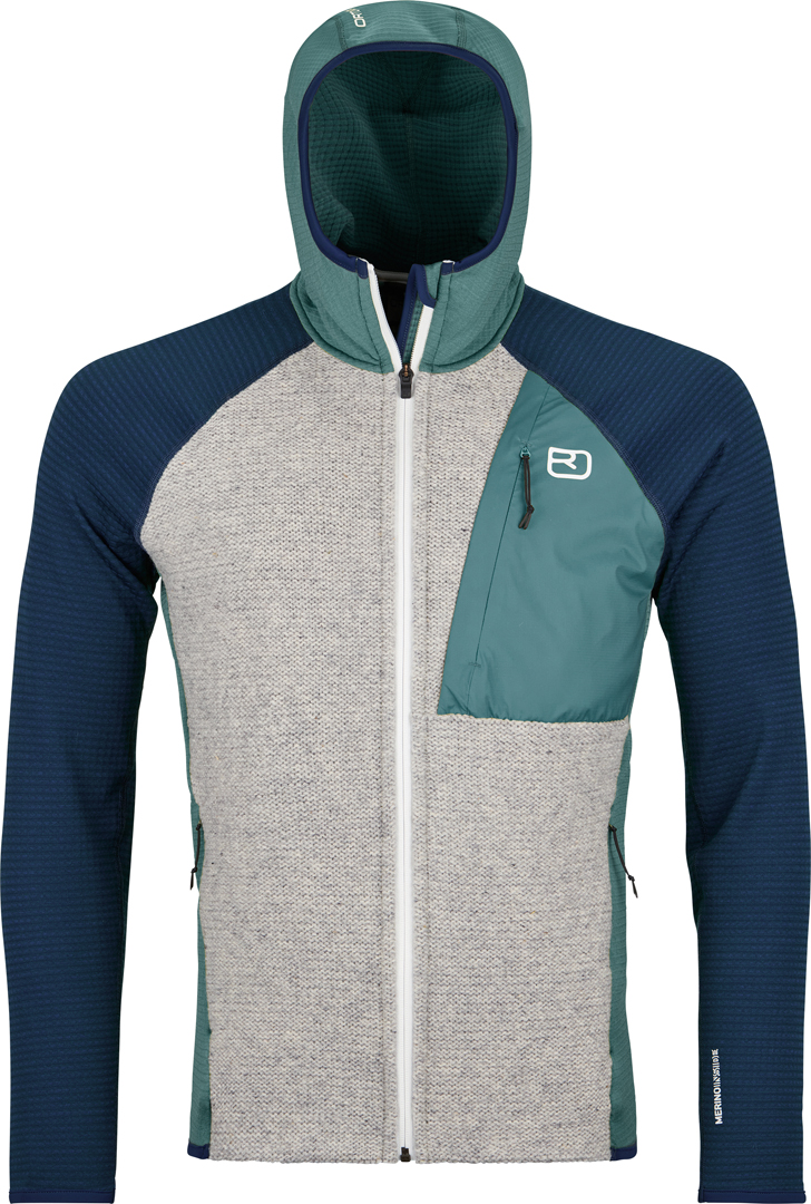 Ortovox FLEECE GP CLASSIC KNIT Hoodie arctic grey Warehouse One