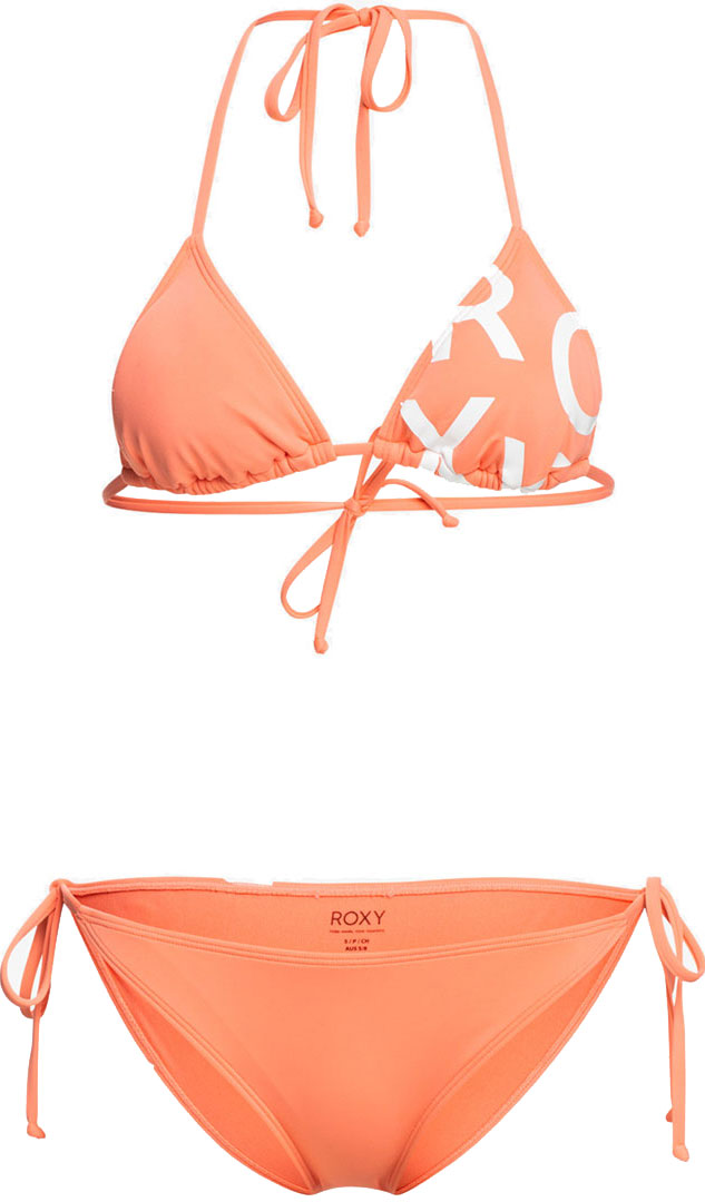 Roxy BEACH CLASSICS TIE SIDE TRIANGLE Bikini papaya punch | Warehouse One