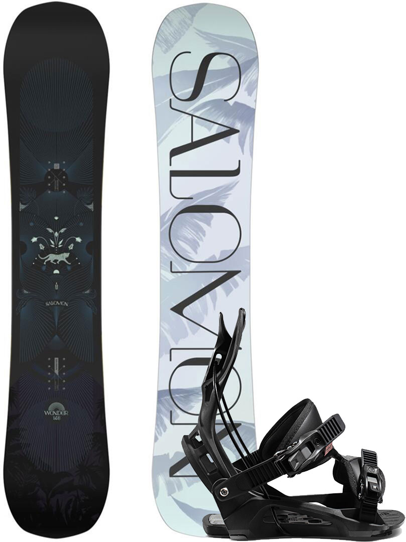 Salomon WONDER 144 incl. FLOW JUNO black Warehouse One