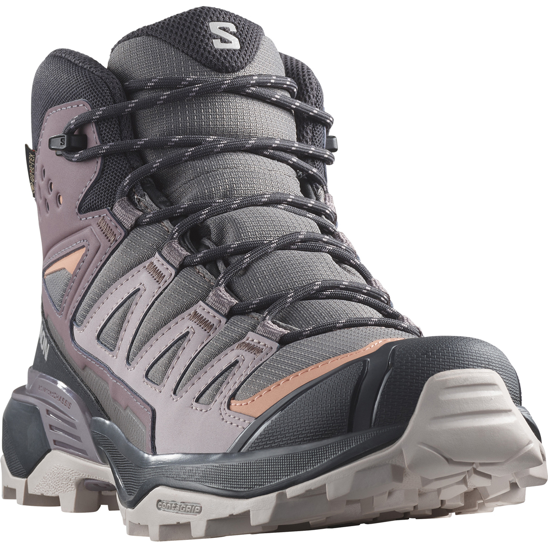 Sepatu Hiking Shoes Salomon X Pro Women's Salomon X ULTRA 360 MID GTX W  Shoe Plum Kitten/phantom/cork