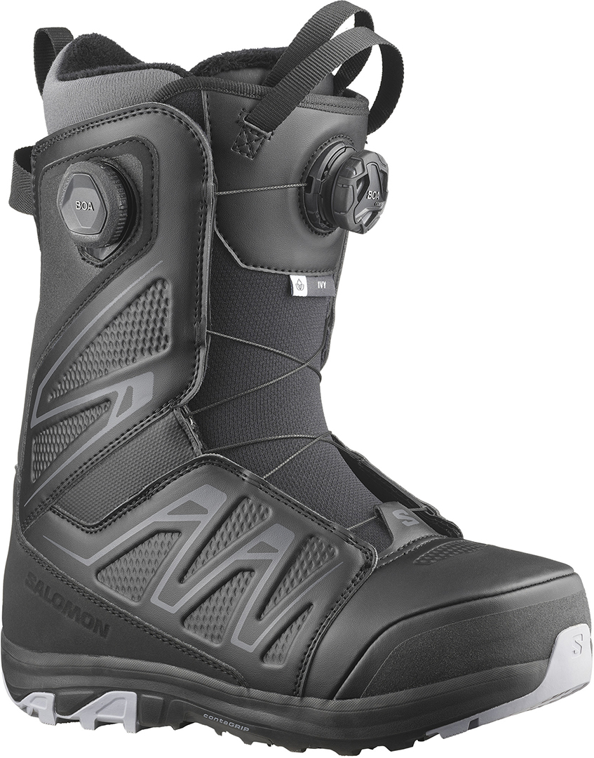 Salomon IVY BOA SJ BOA Boot black/black/lilac grey | Warehouse One