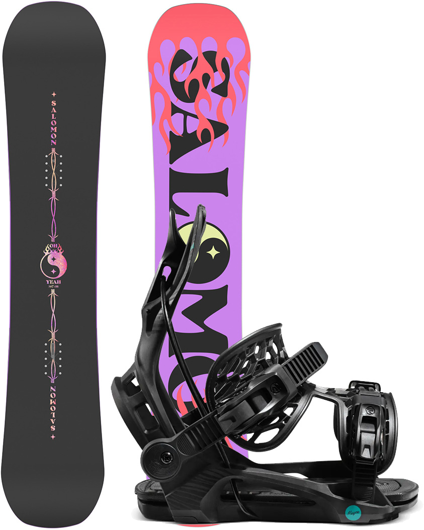 Salomon OH YEAH 147 inkl. FLOW MAYON black | Warehouse One