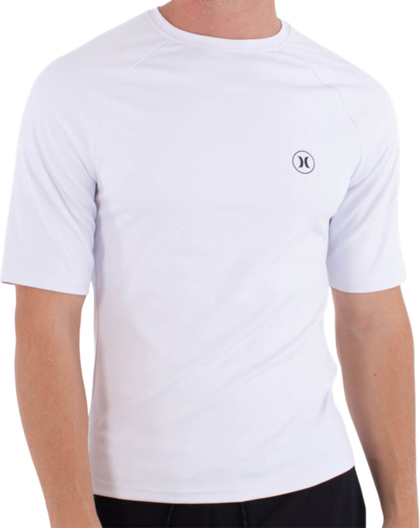 Hurley Herren Weiß Icon Circle Ss Lycra 2026 - Extra Groß