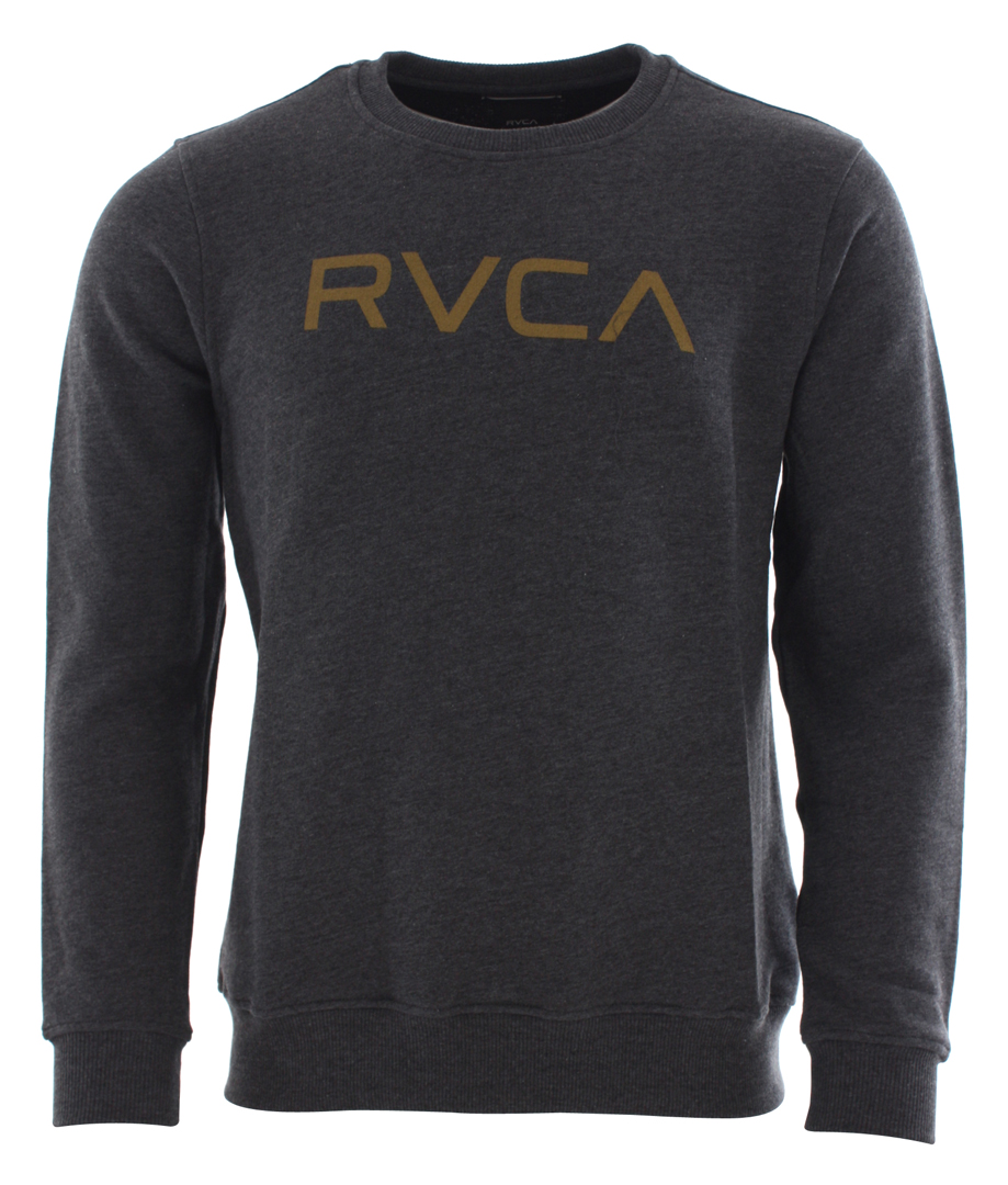 big rvca sweater 2017 charcoal heather warehouse one big rvca sweater 2017 charcoal heather warehouse one