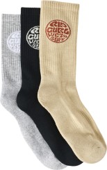 WETTY CREW 3-Pack Socks khaki sand