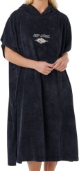 CLASSIC SURF HOODED Poncho black/off white