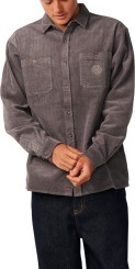 PREMIUM SURF CORD LS Hemd deep mushroom