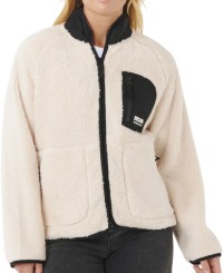 SHORE BREAK Zip Fleece off white/black
