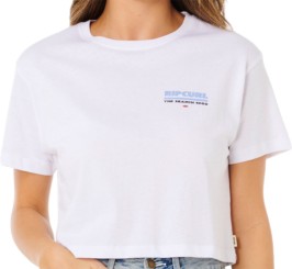 HAYLEY O CROP T-Shirt optical white
