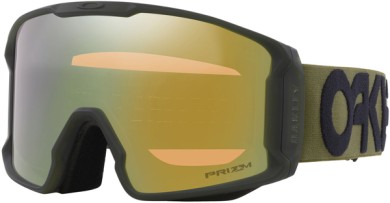 LINE MINER L Schneebrille b1b matte new dark brush/prizm sage gold iridium