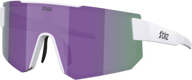 P005 Sonnenbrille matte white/smoke/violet mirror