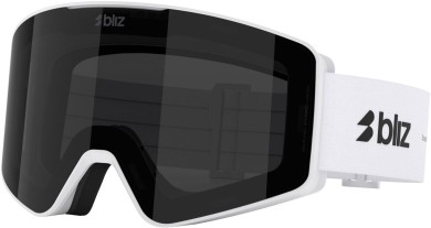 G001 Schneebrille matte white/smoke