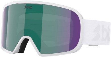 G002S Schneebrille matte white/brown green multi