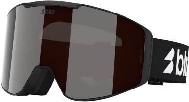 G004 Schneebrille matte black/orange silver mirror
