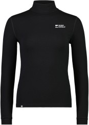 CASCADE MERINO MOCK NECK WOMEN Longsleeve black