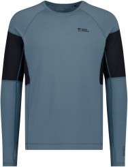 OLYMPUS MERINO Longsleeve goblin blue/black
