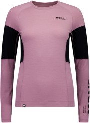 OLYMPUS MERINO WOMEN Longsleeve sierra pink/black