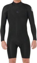 DAWN PATROL 2/2 LS BACK ZIP Shorty black