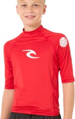 BOYS BRAND WAVE SS Lycra red