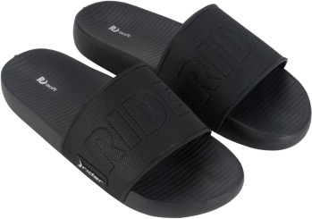 GRID SLIDE Sandale black/black/silver