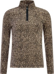 PRTREFUZZY 1/4 ZIP Fleece true black
