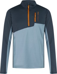 PRTBONUS 1/4 ZIP Fleece stone blue