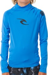 BOYS WAVES LS Lycra blue gum