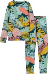 KIDS FLEECE SET Longsleeve & Hose oversized tropical