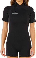 WOMENS TRAD 2/2 BACK ZIP Shorty black