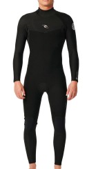 DAWN PATROL 4/3 BACK ZIP Full Suit black