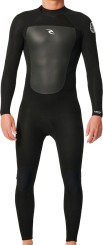 OMEGA 4/3 BACK ZIP Full Suit black