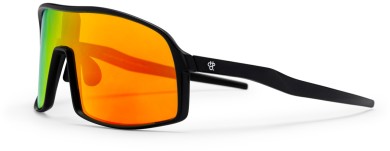 HENKE Sunglasses matte black/red mirror polarized