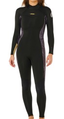 WOMENS DAWN PATROL 4/3 BACK ZIP Full Suit natural