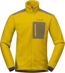TROLLVEGGEN WARM3 Zip Fleece golden palm