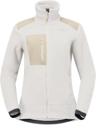 TROLLVEGGEN WARM3 WOMEN Zip Fleece whisper white/oatmeal