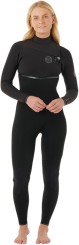 WOMENS E BOMB 4/3 CHEST ZIP Full Suit black