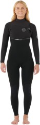 WOMENS E BOMB 5/3 CHEST ZIP Full Suit black