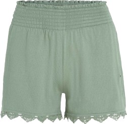 ESSENTIALS AVA SMOCKED Short lily pad