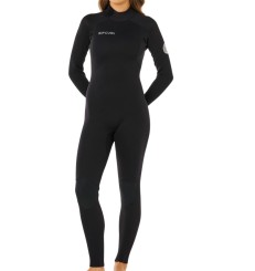 WOMENS TRAD 5/4 BACK ZIP Full Suit black