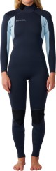 WOMENS TRAD 5/4 BACK ZIP Full Suit navy