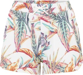 ANGLET Boardshort white tropical flower